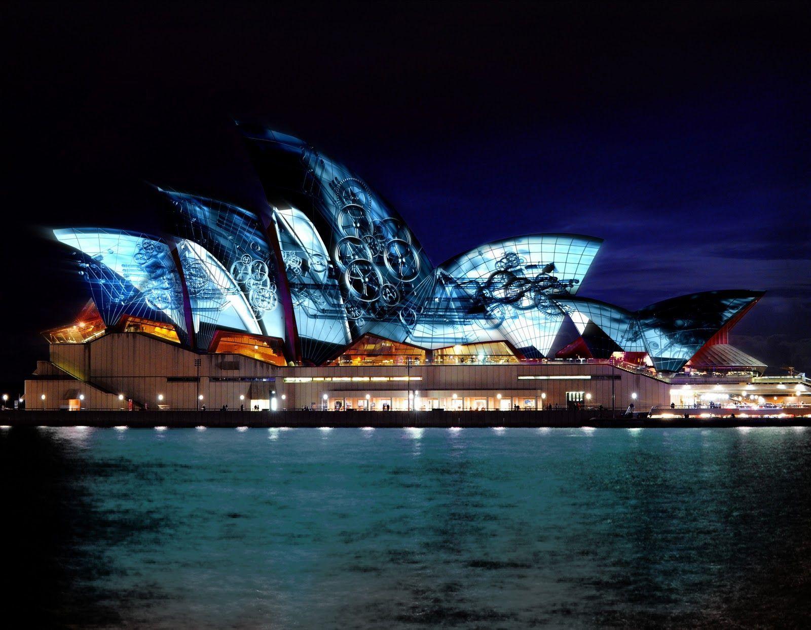 Sydney Opera House At Night Wallpaper