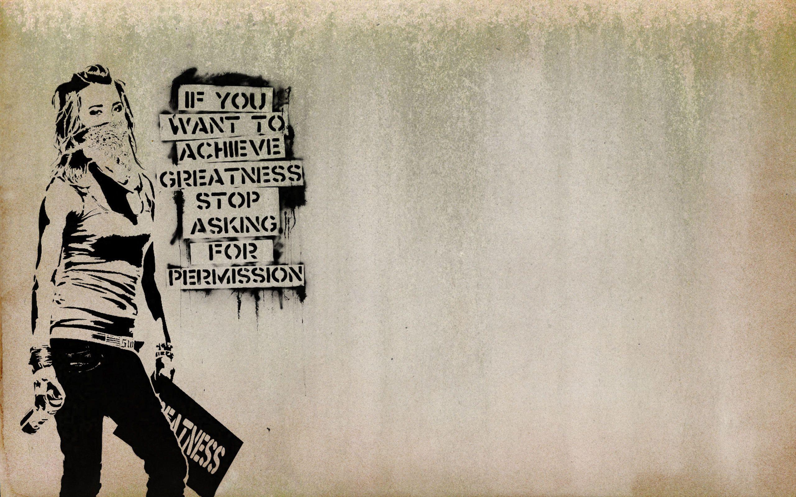 Banksy Graffiti Quotes Wallpaper HD Wallpaper. Backgroundpict