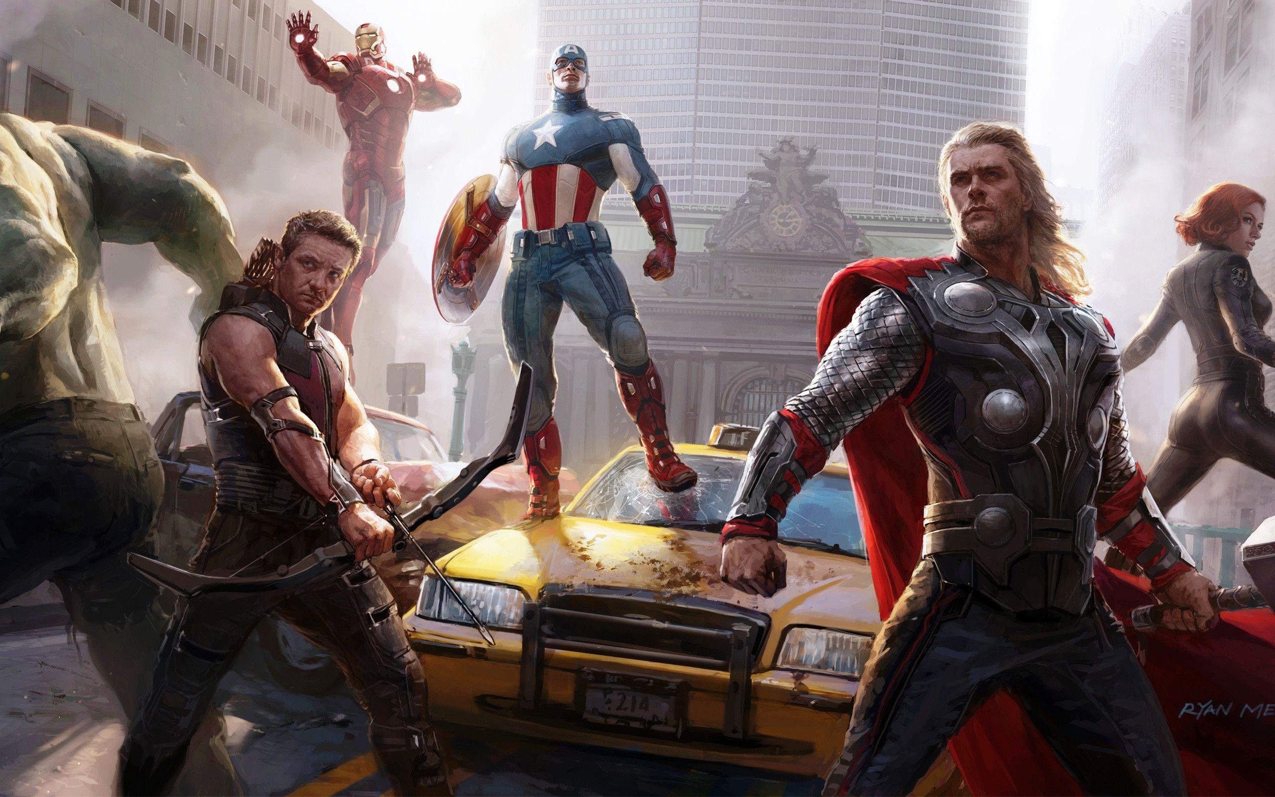 The Avengers Concept Art Wallpaper