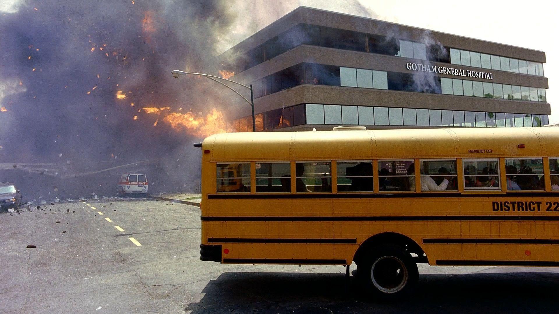 Explosions screenshots hospital school bus Batman The Dark Knight