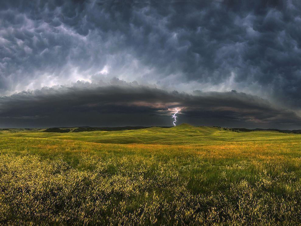 Storm Clouds, South Dakota Photo, Landscape Wallpaper