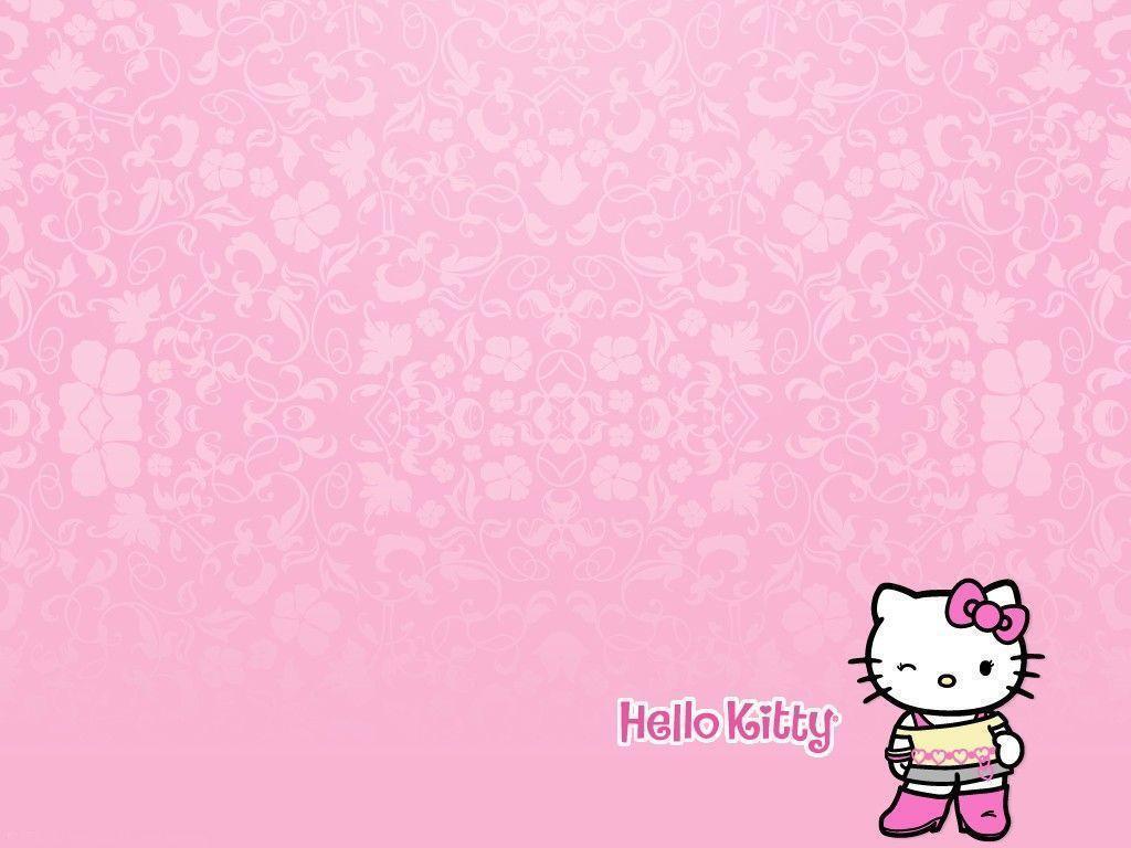 hello kitty pink background