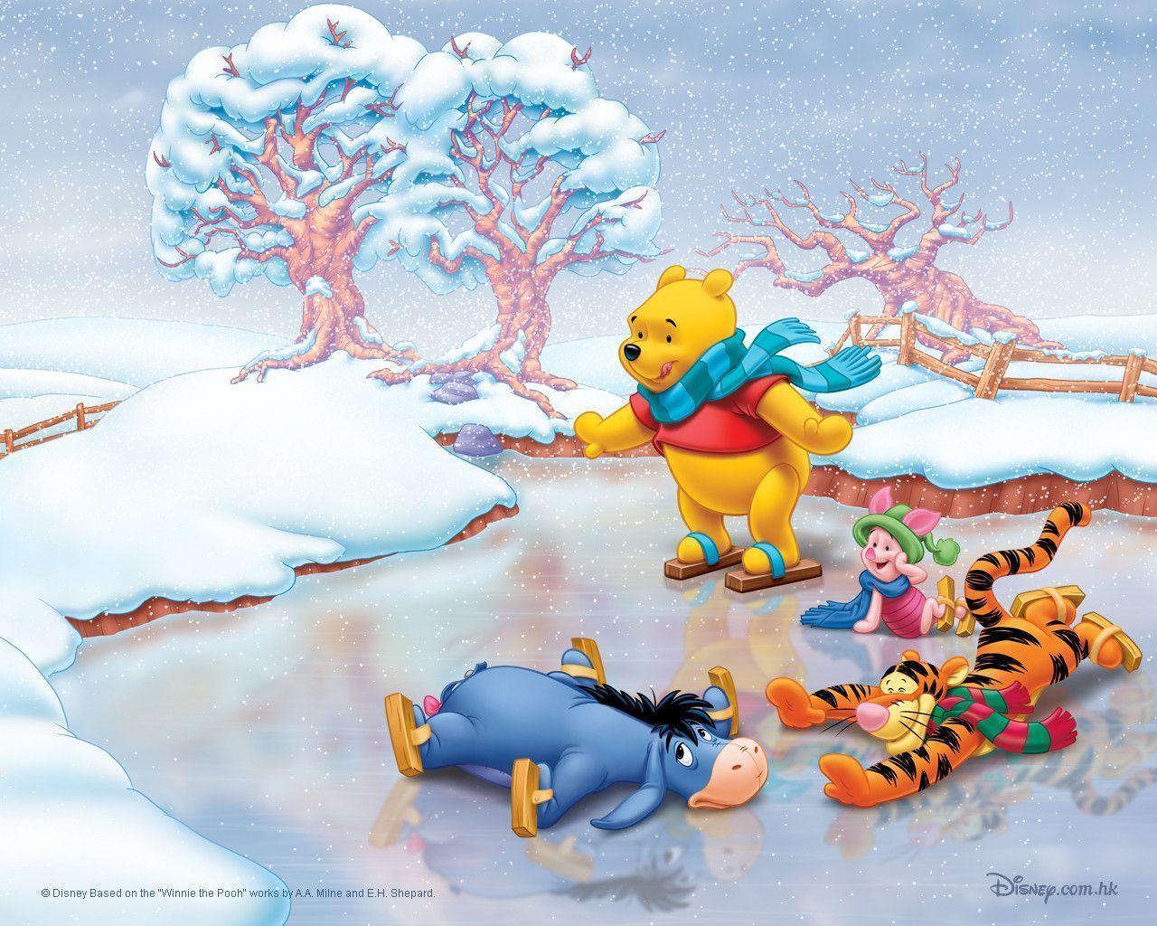 Winnie the Pooh Christmas Wallpaper 2735529