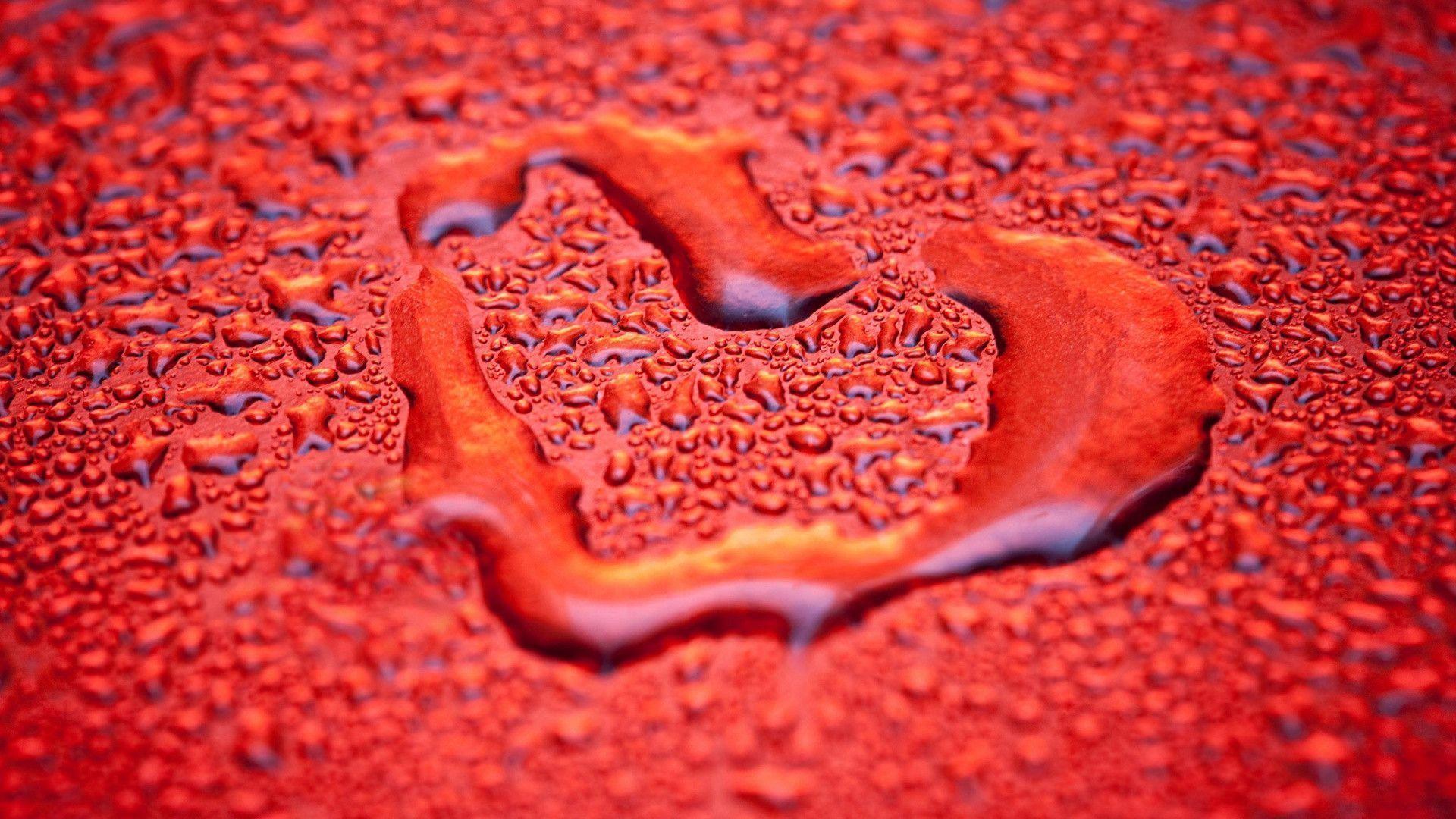 Lovely Heart Shaped Drop Wallpaper
