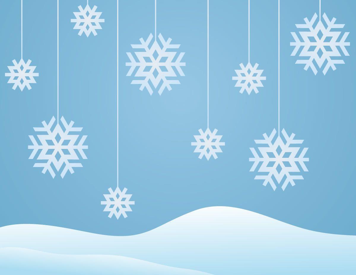 Snowflakes Winter Background. GraphicsKeeper