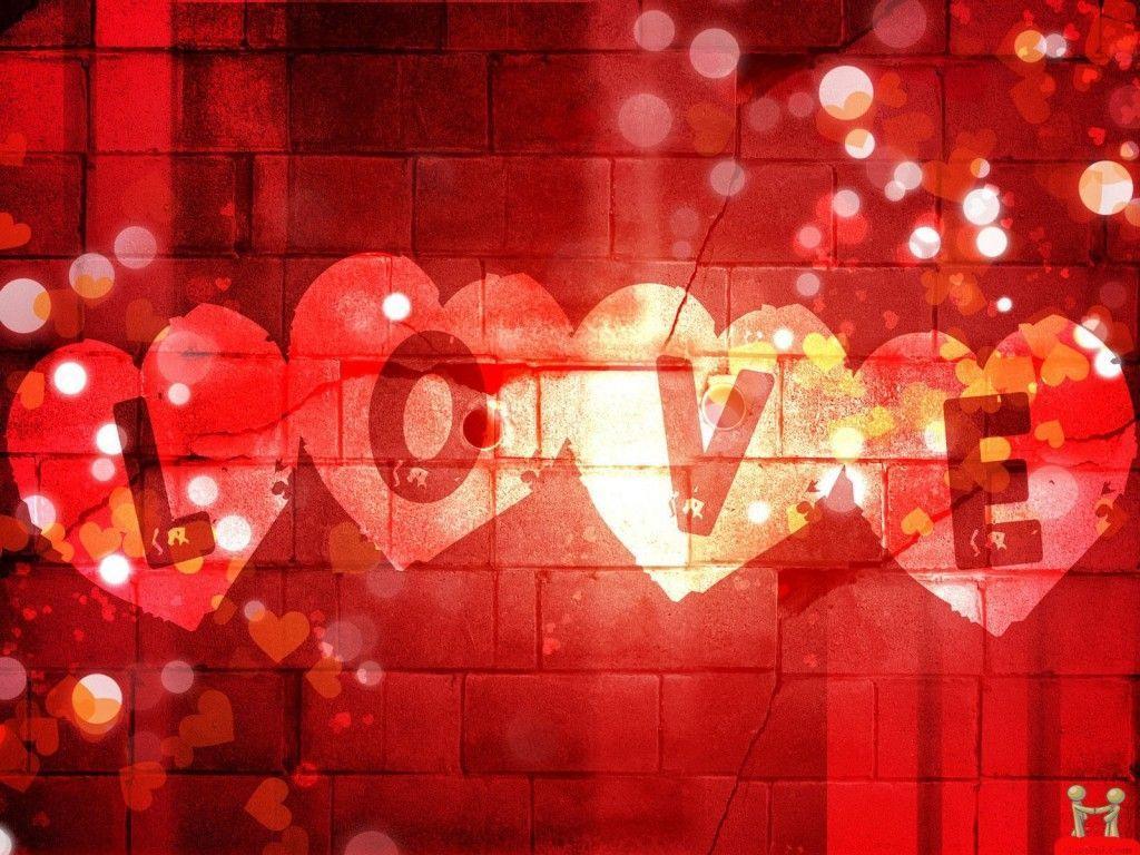 Red Love Background