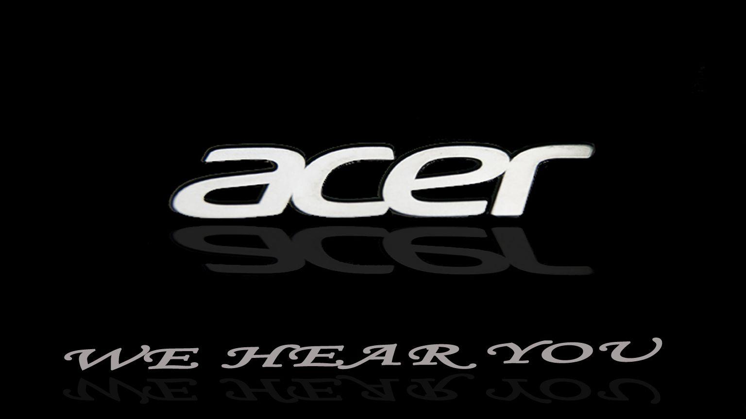 Логотип Acer на ноутбуке