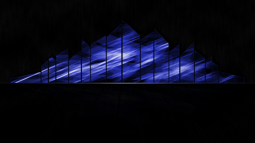 Pillars Wallpaper Dark Blue