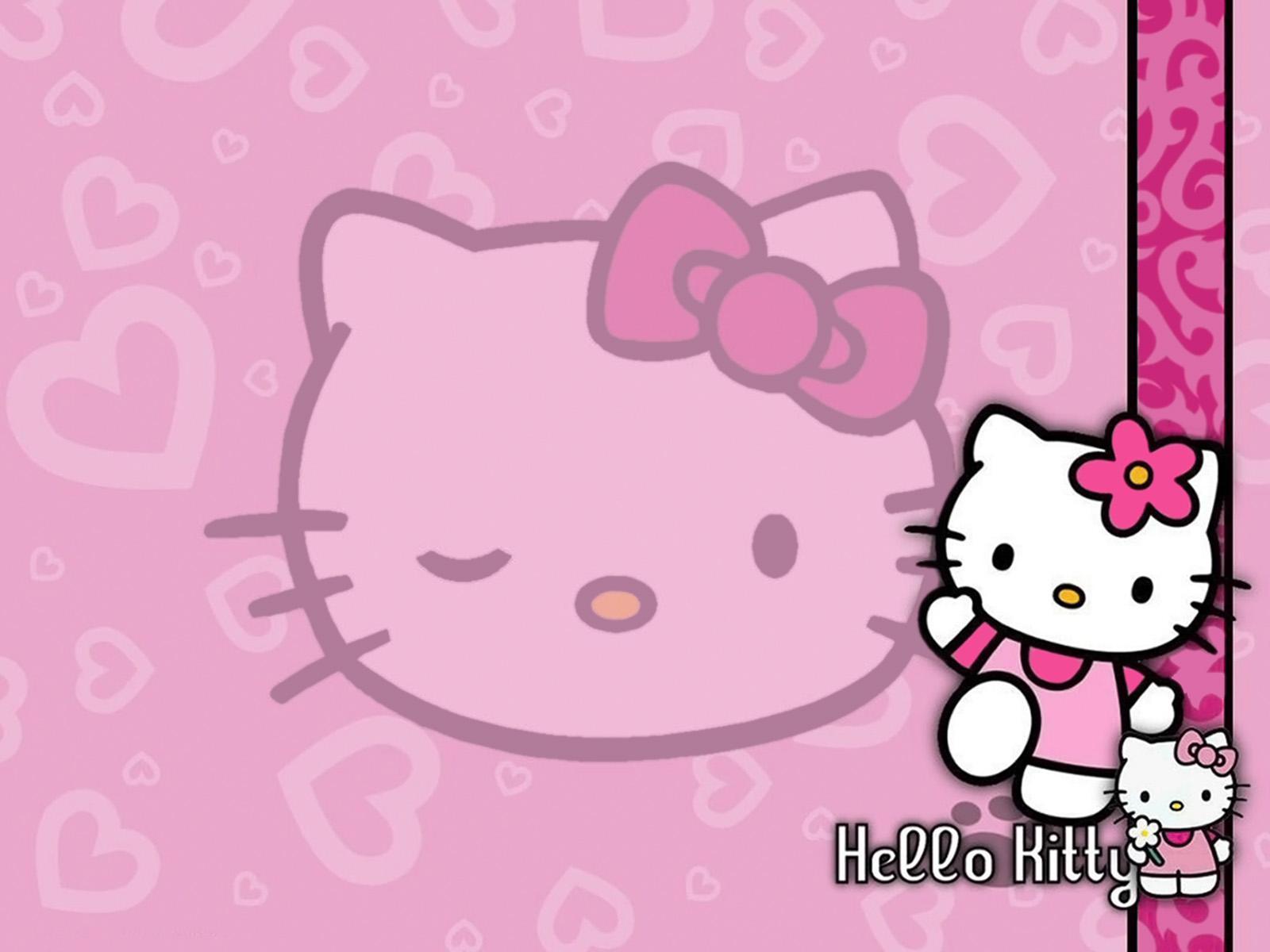Hello Kitty Pink Wallpaper for Desktop, Cartons & Animations