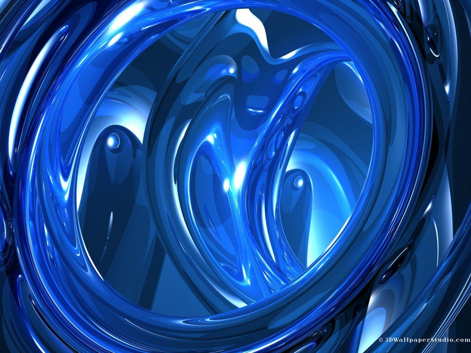 mac os x neon blue abstract wallpaper HD wallpaper