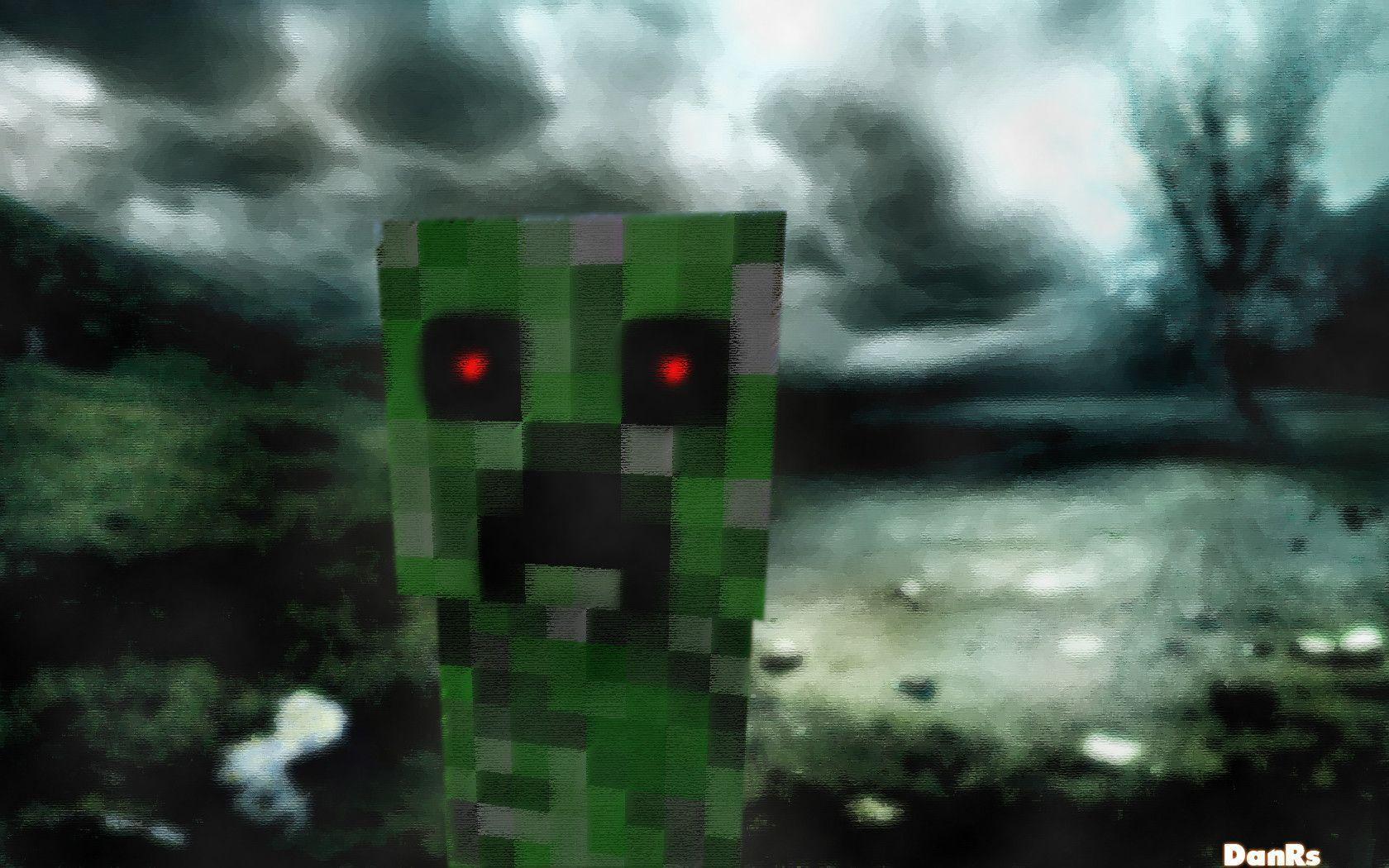 Download Creeper Minecraft Wallpaper 1680x1050