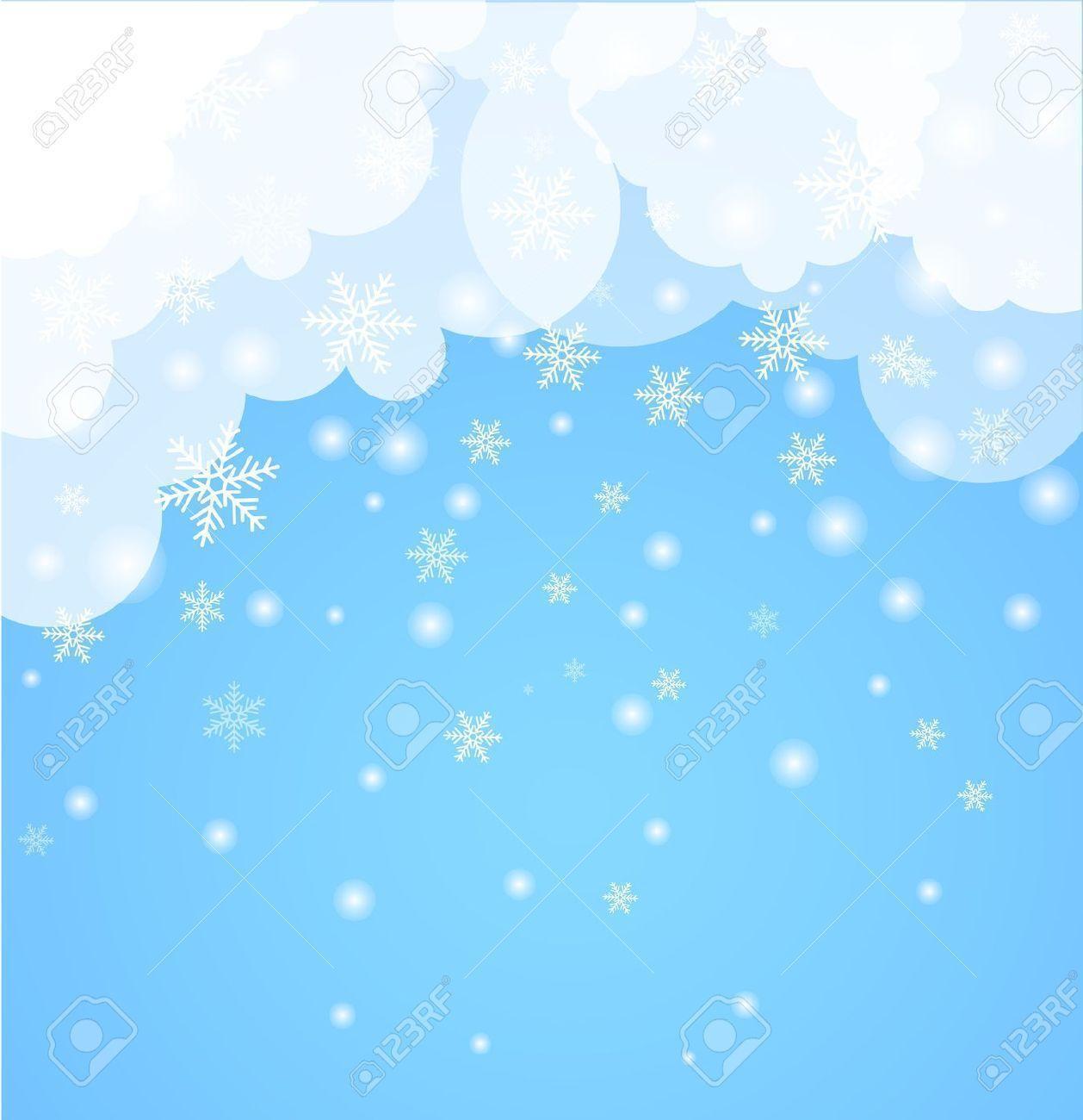 Abstract Background Winter Theme Royalty Free Clipart, Vectors