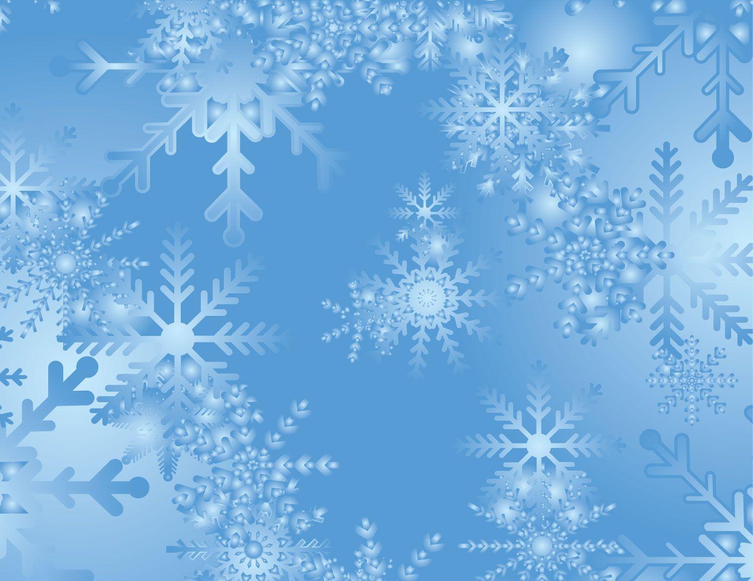 Blue Snowflake Background. Caledonia Public Library