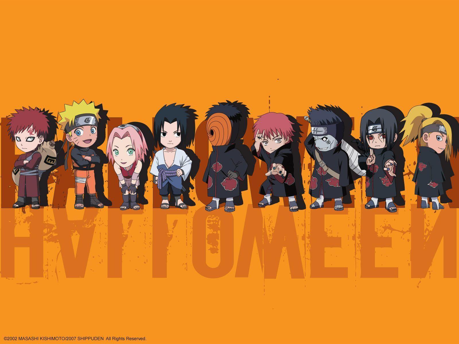 Naruto Chibi Cartoon Background Image Free