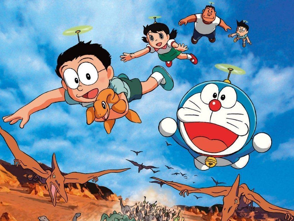 Doraemon And Friend On Jurassic World. Wallpaper HD Free Download