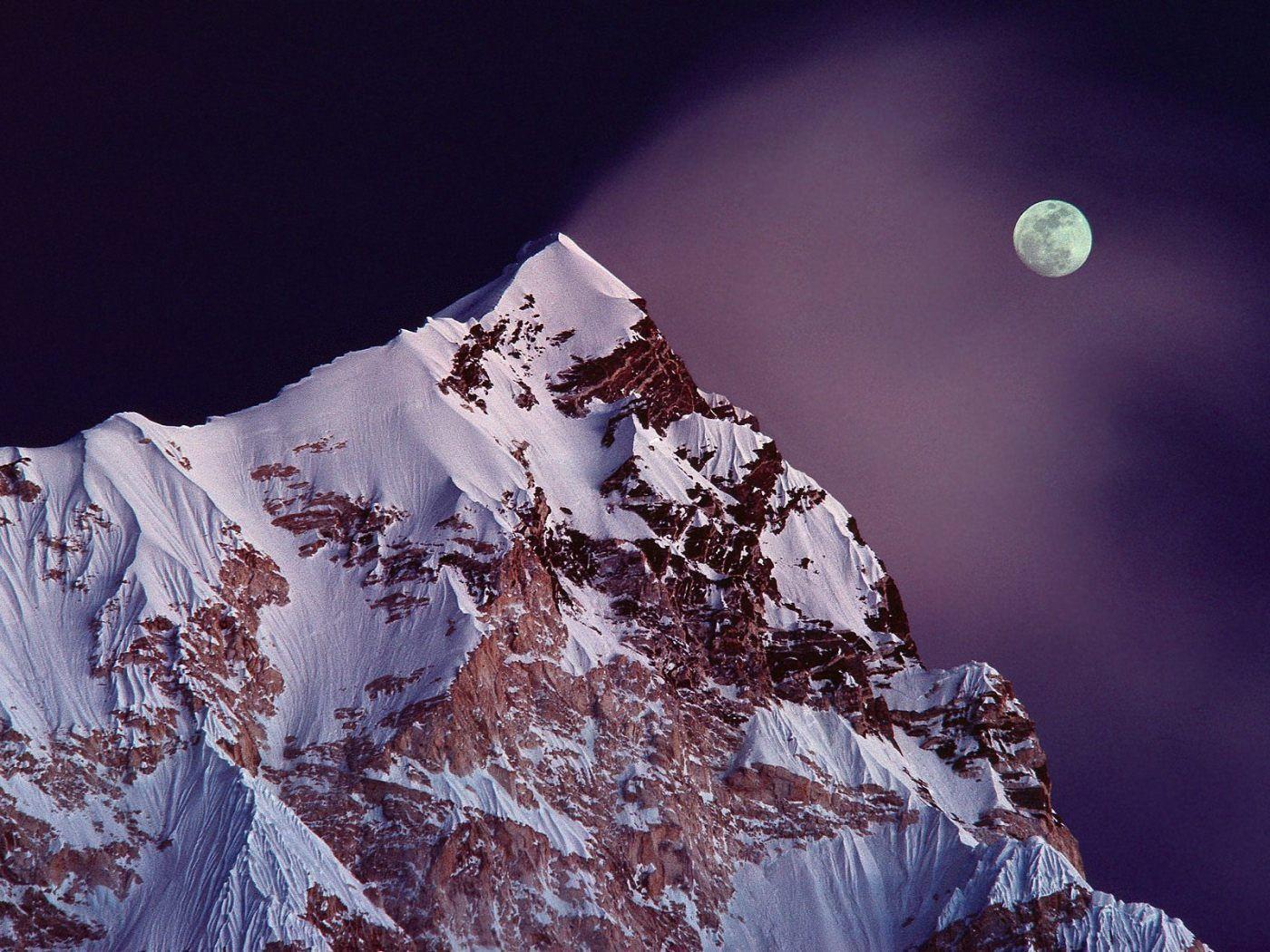 Mount Nuptse Nepal widescreen wallpaper. Wide