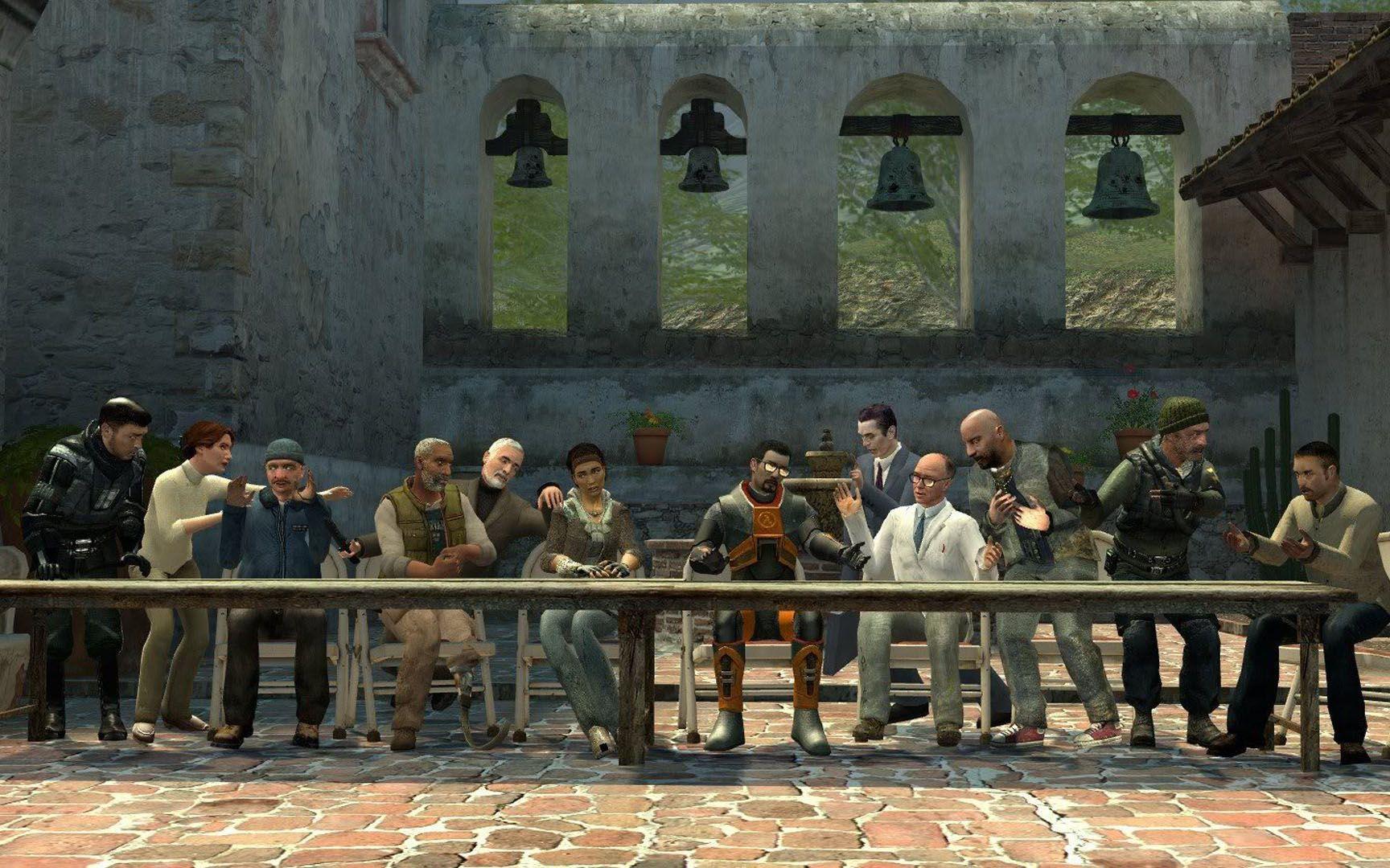 The Last Supper Games Wallpaper Image featuring Half Life 2