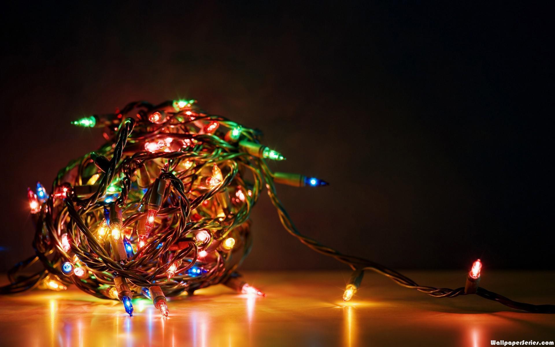 HD Holiday Christmas Lights Colorful Wallpaper. Download Free