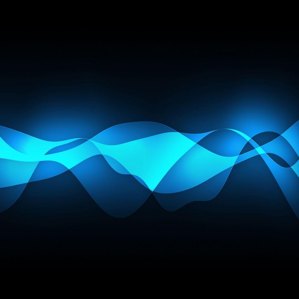 Sound Waves, Blue iPad wallpaper « iPad Wallpaper