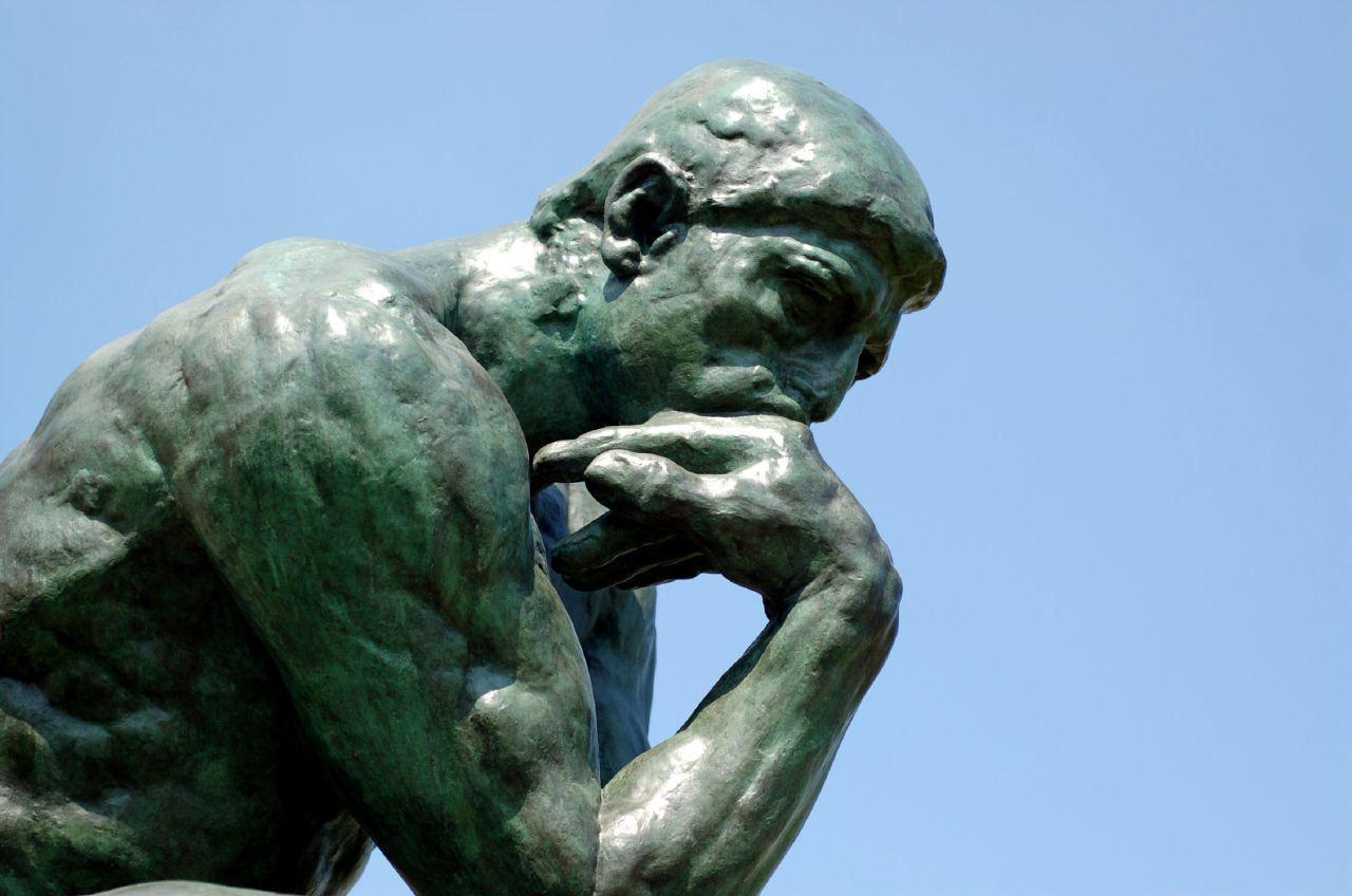 image For > The Thinker Statue Wallpaper