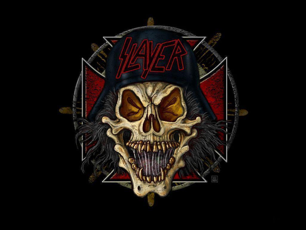Download Slayer Band Heavy Logo Metal Music Skull Thrash Wallpapers