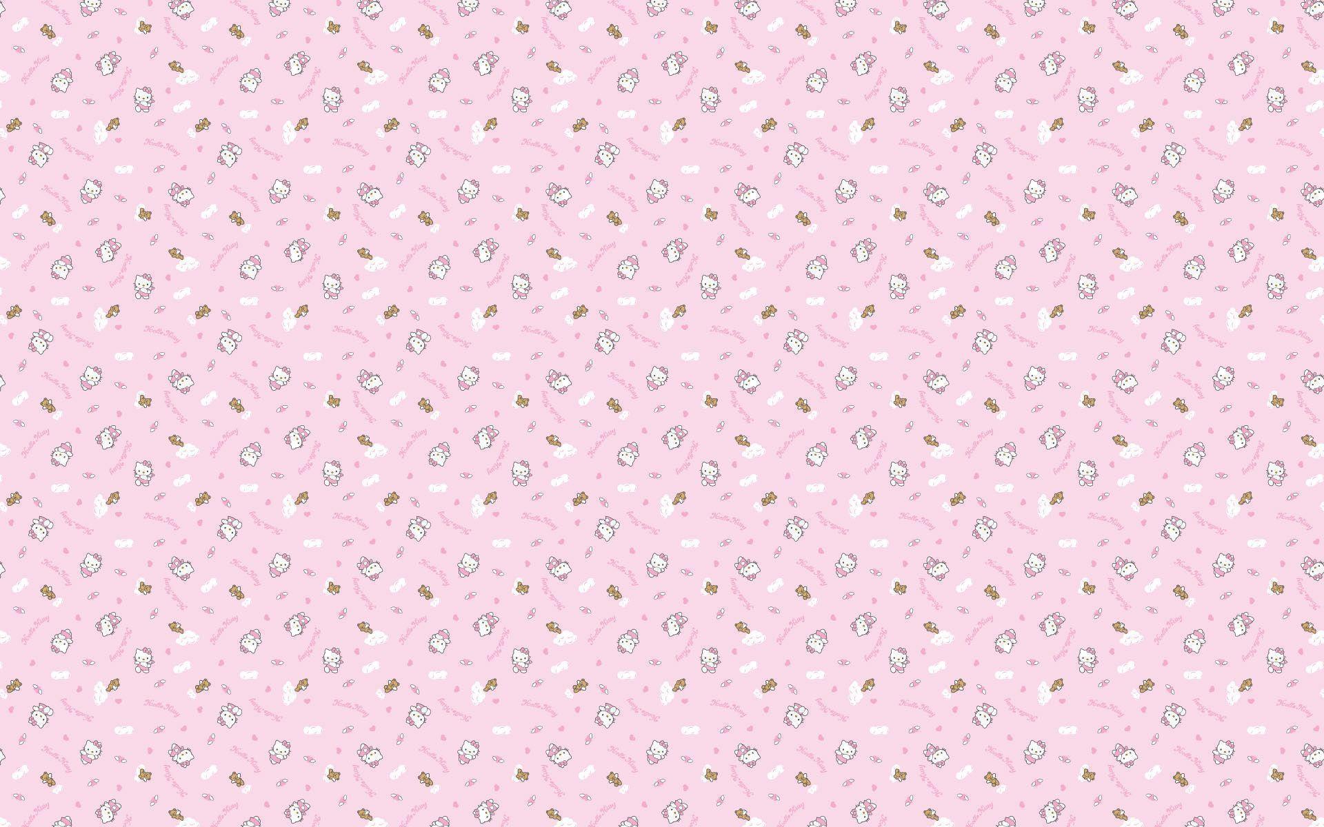 Hello Kitty Wallpaper Pink 16329 Wallpaper HD. colourinwallpaper