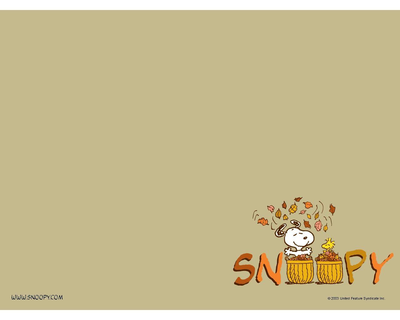 A Charlie Brown Thanksgiving, 1973, Snoopy and Woodstock Wallpapers