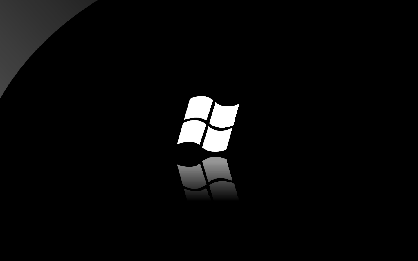 Black White Glossy Microsoft Windows Wallpaper