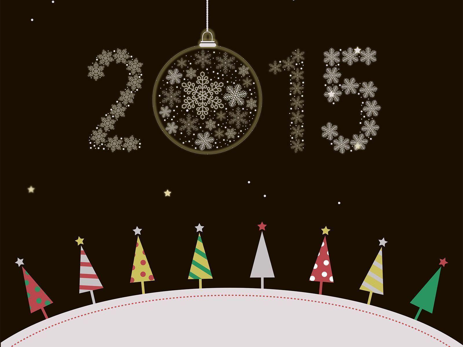 New Year 2015 Christmas PPT Background, Brown, Christmas
