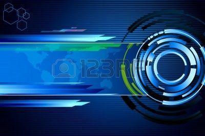 Blue Techno Background