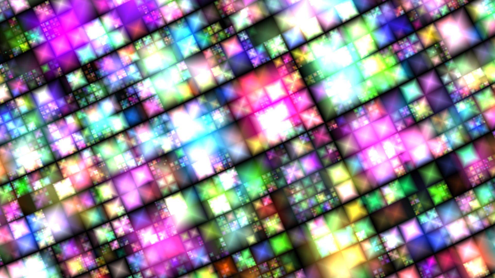 Small Coloured Diamonds Desktop Background