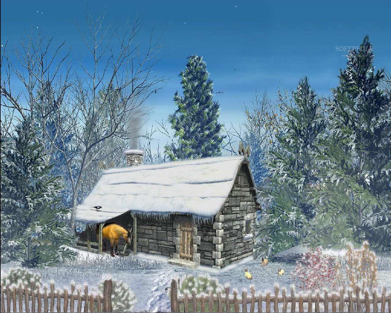 Winter sleigh ride christmas HD wallpaper HD Wallpaper & Backgro