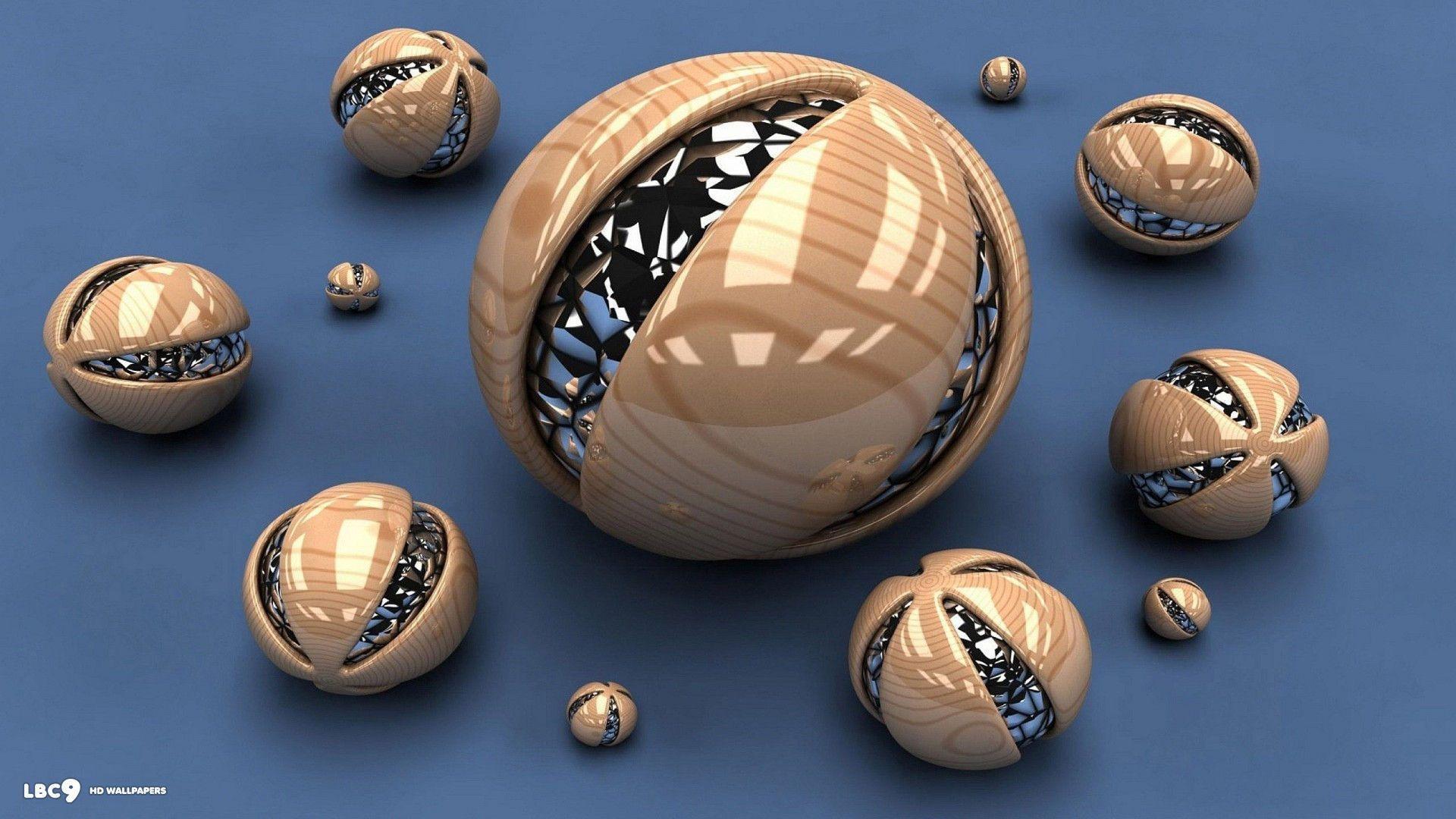 Spheres Wallpaper 21 35d HD Background