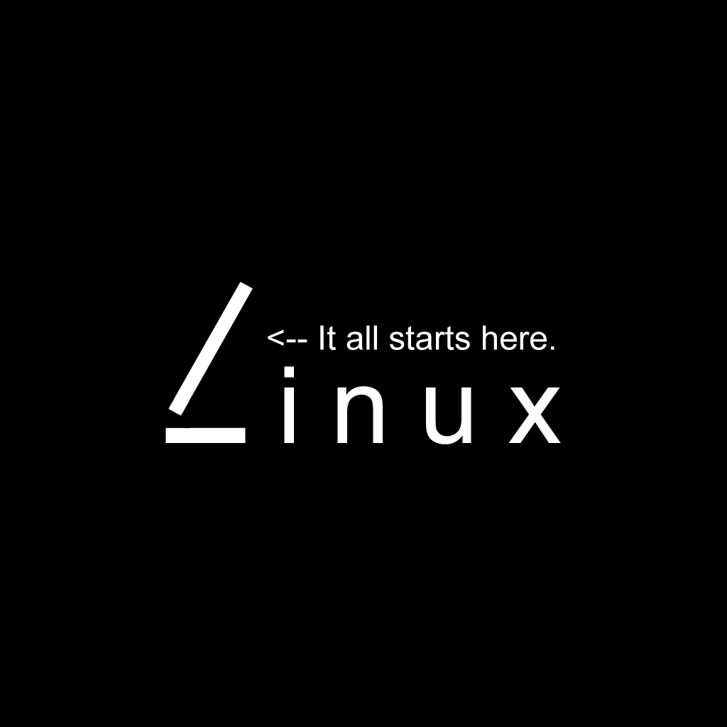Pc Design Background Linux It All Starts Here iPad 2 HD Wallpaper