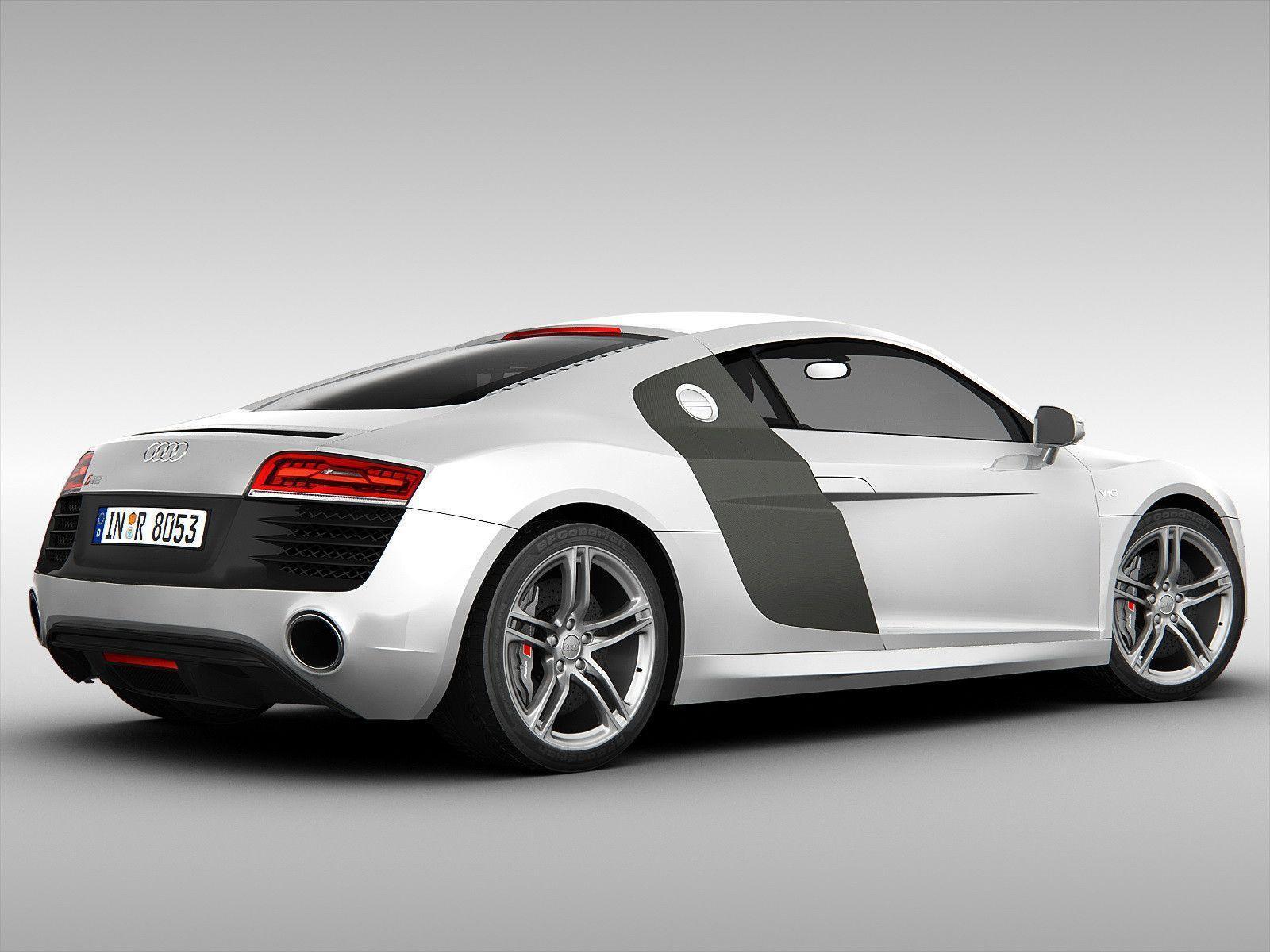 Audi R8 Spyder White Car Wallpaper HD 1080p