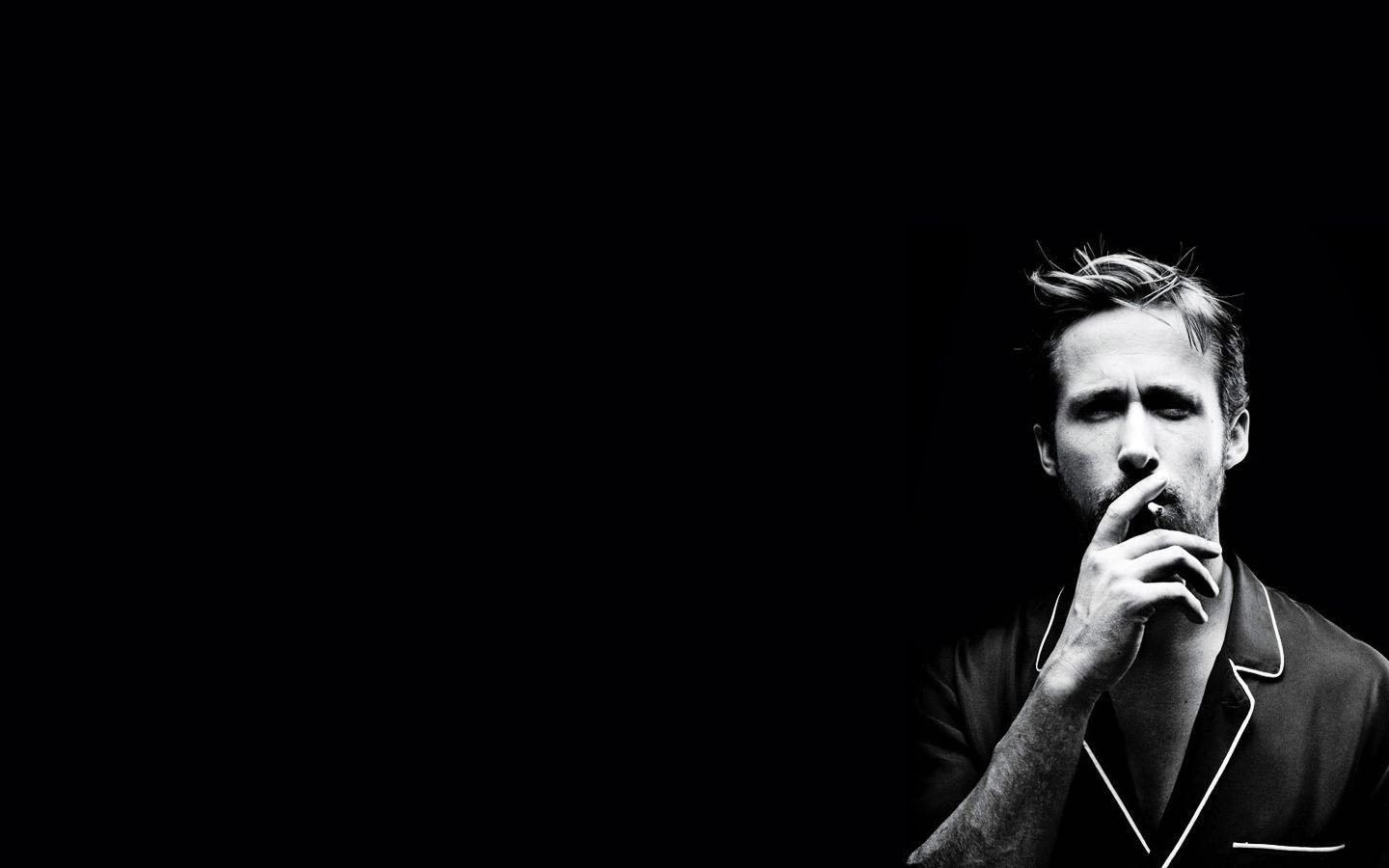 ryan gosling black and white wallpaper