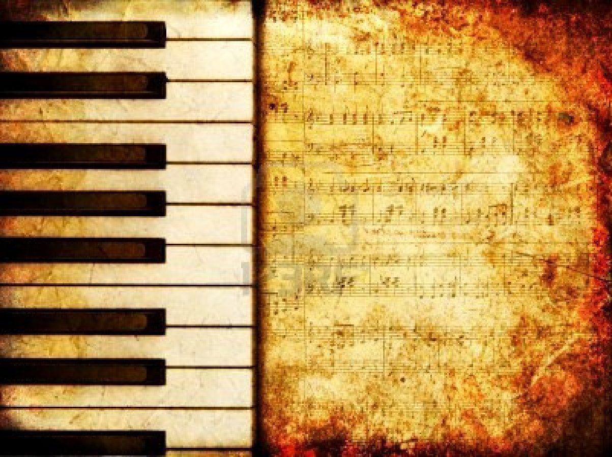 Wallpaper For > Piano Notes Background
