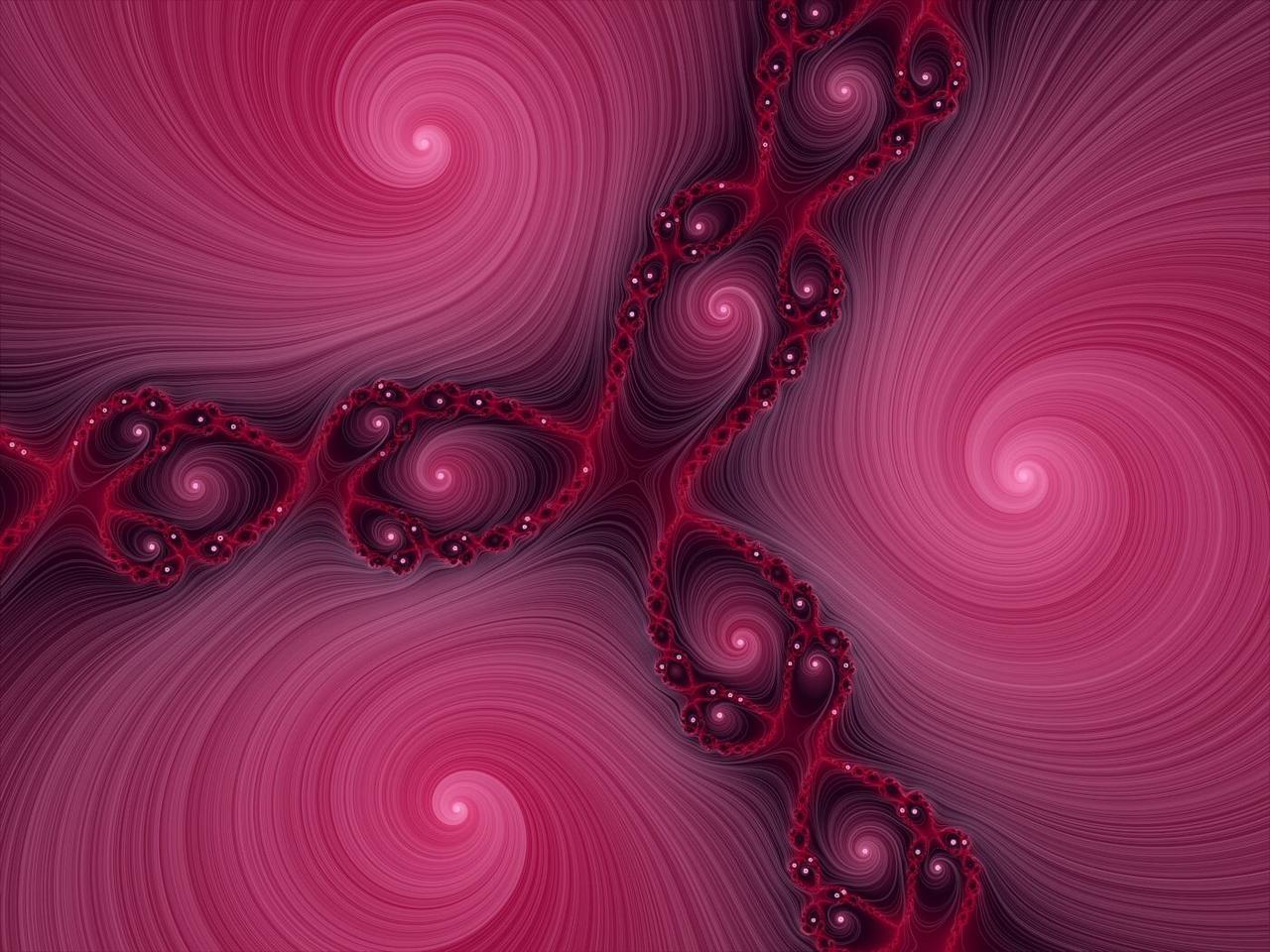 Pink Swirl Fractal Wallpaper 1280x960 px Free Download