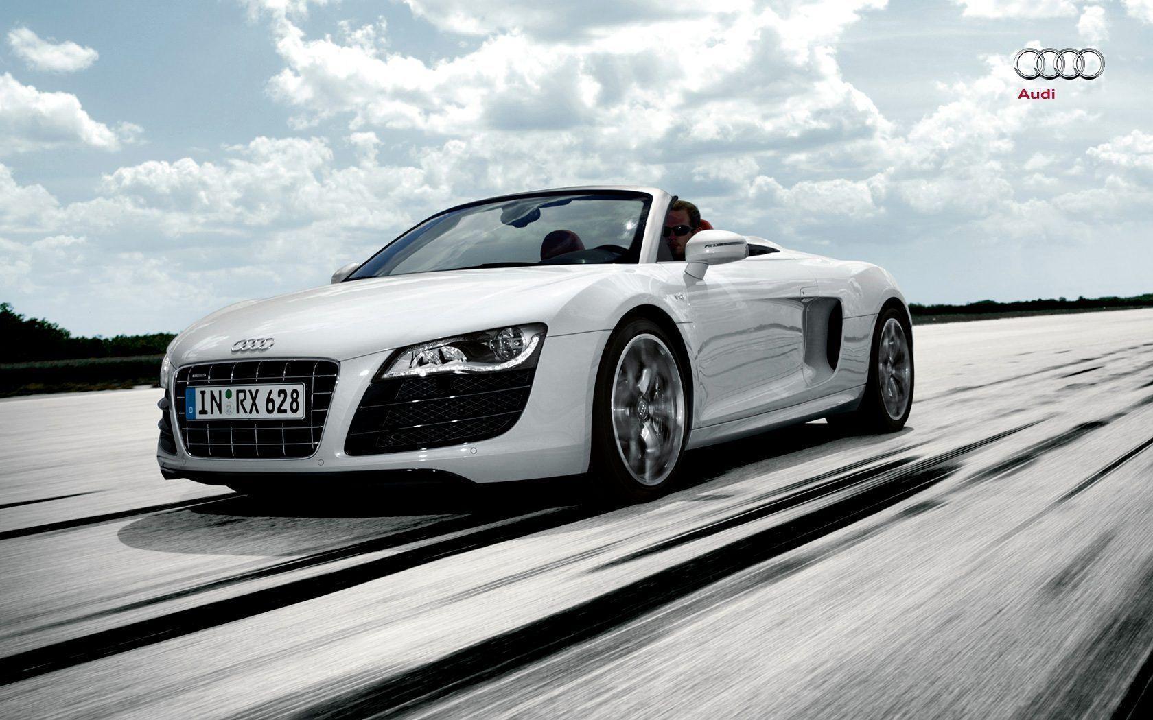 audi r8 spyder white wallpaper