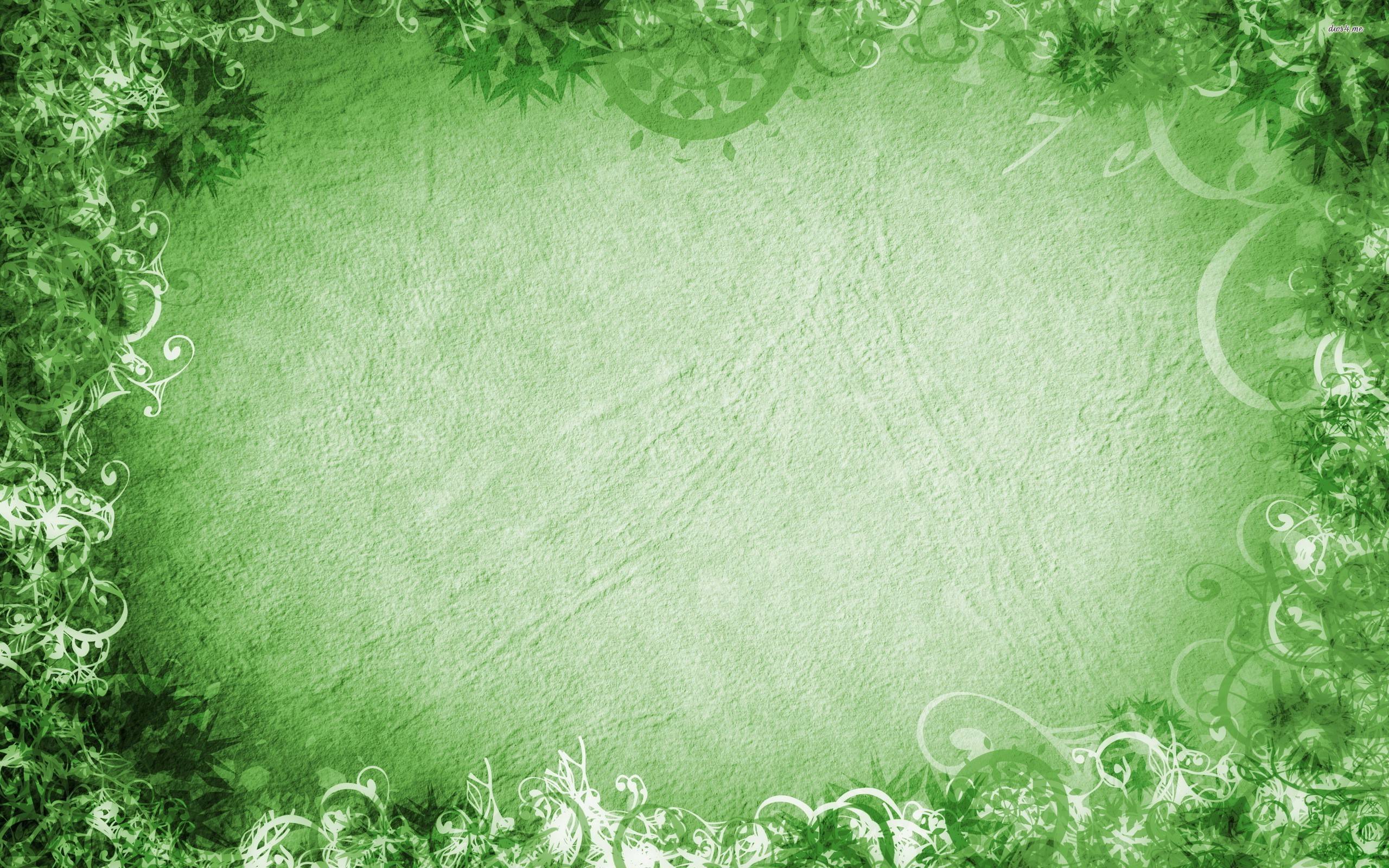 Green swirly frame wallpaper wallpaper - #