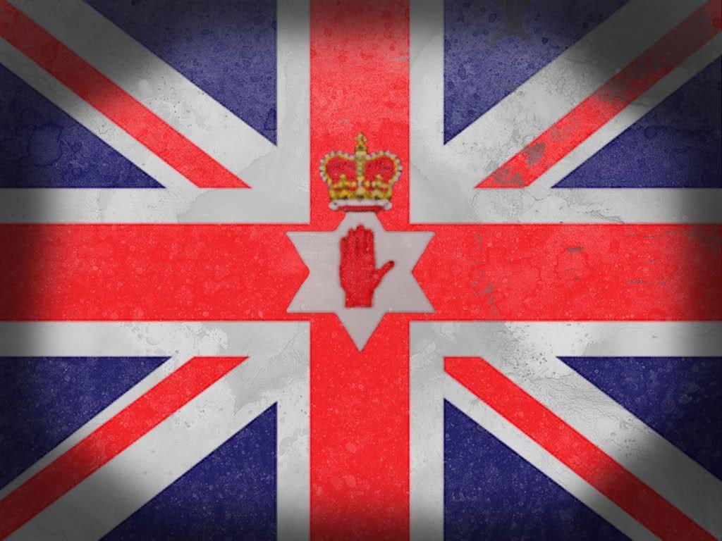 Union Jack With Red Hand Wallpaper & Gaming