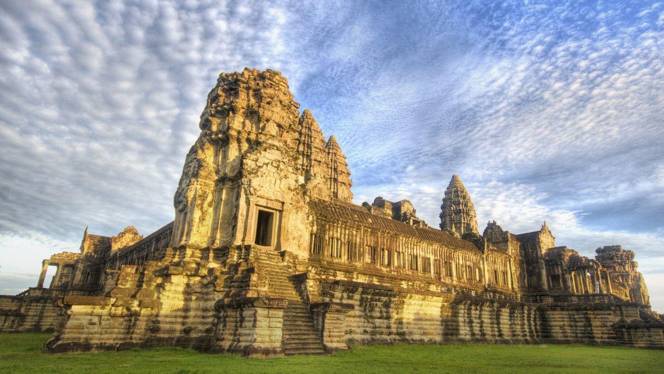 Angkor Wat in Cambodia widescreen wallpaper. Wide