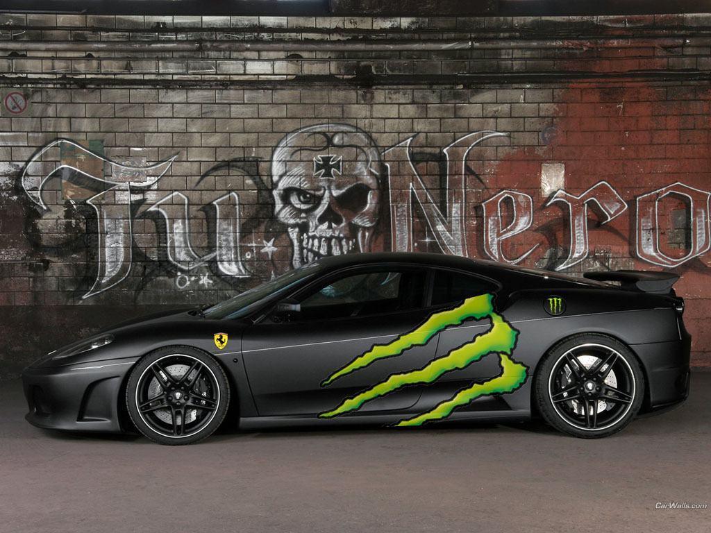Wallpapers Monster Energy Logo Ferrari Car 1024x768 HD Wallpapers
