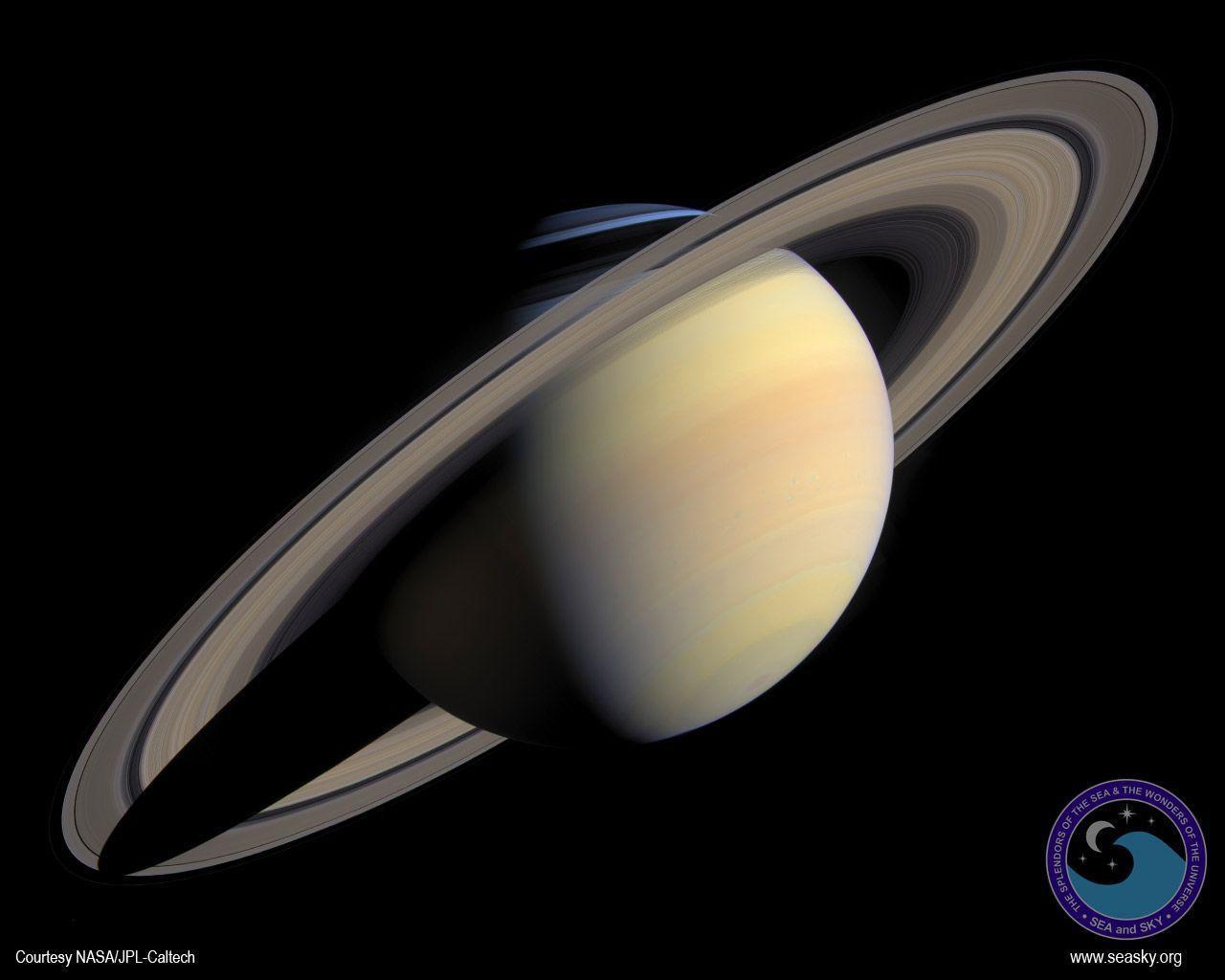 Sea and Sky: Saturn Wallpaper 1280 X 1024