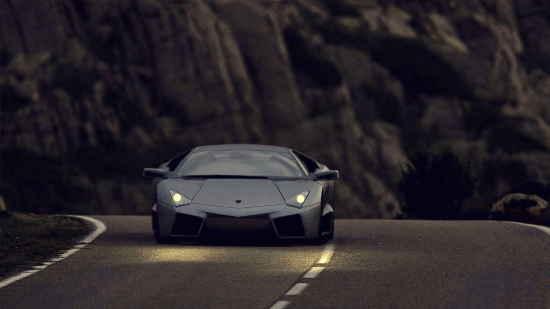 Lamborghini Reventon Black Night Sports Car Wallpaper