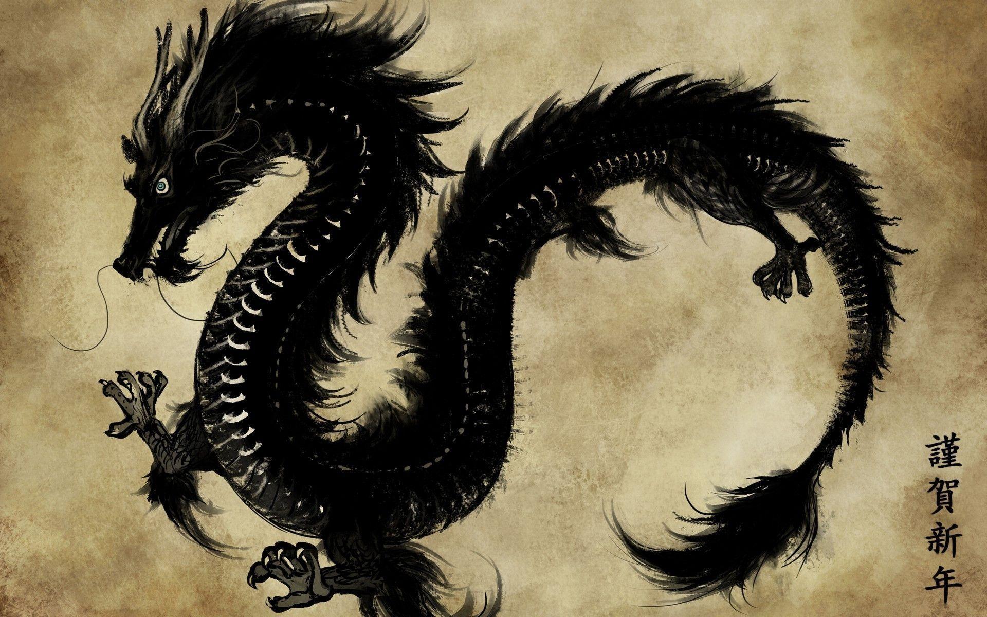 Dragon in ancient China Wallpaper. High Quality Wallpaper