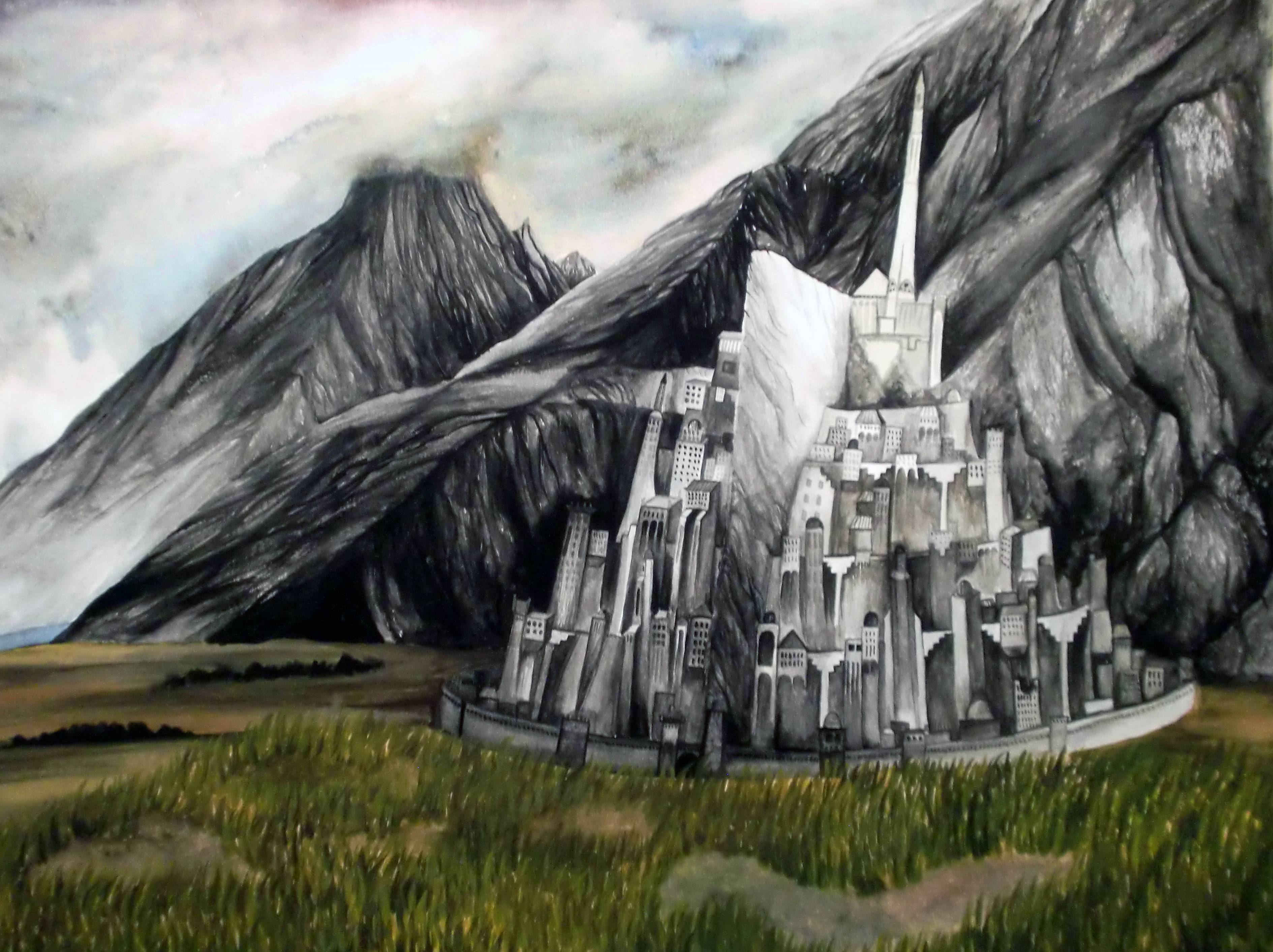 minas #tirith #lord #of #the #ring #art #4K #wallpaper