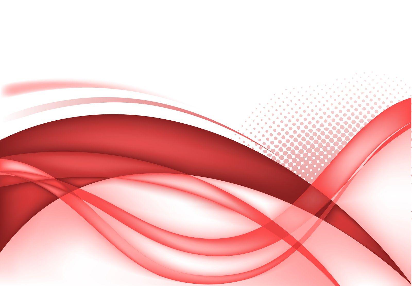 Red Wavy Lines PPT Background for Presentation