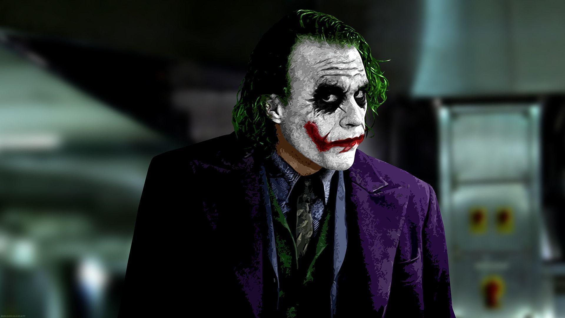Download Heath Ledger as the Joker in Christopher Nolan's The Dark Knight  Wallpaper | Wallpapers.com