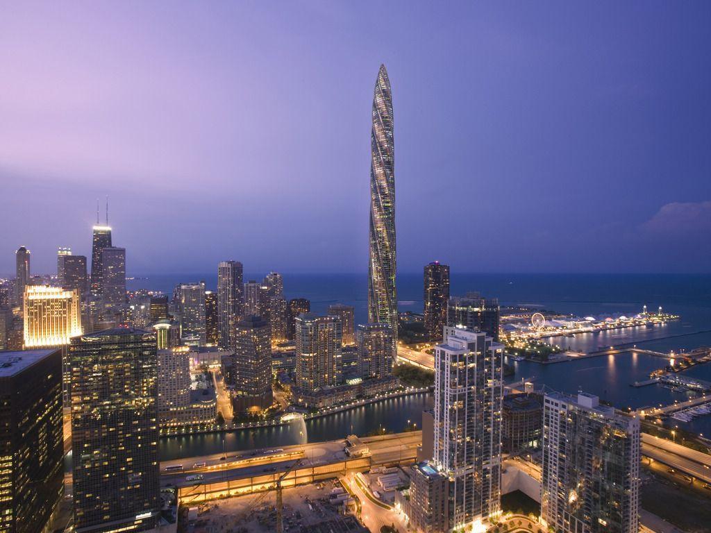 Free Chicago Spire Wallpaper Download The 1024x768PX Wallpaper